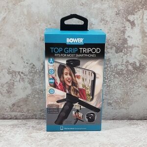 Bower 360 Degree Cold Shoe Mount Pan Mini Top Grip Rotating Smartphone Tripod